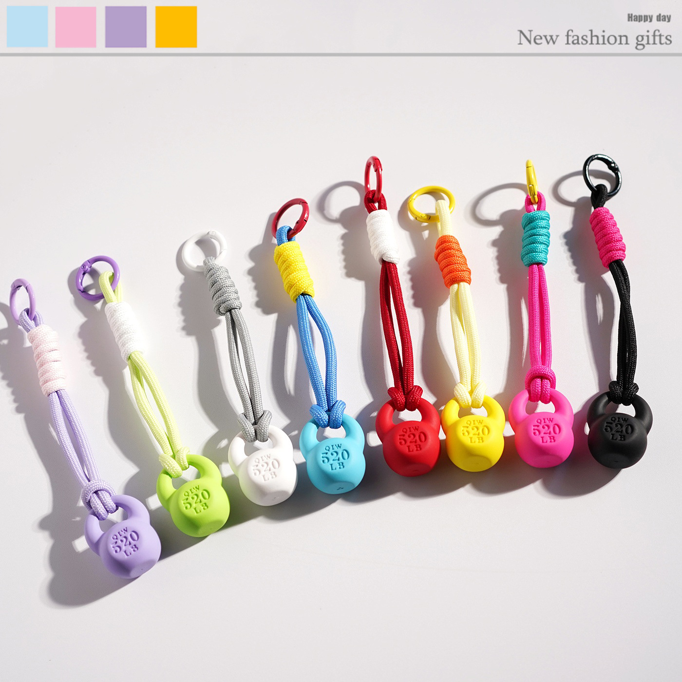 Health Wellness Gifts - Neue Kettlebell Anhänger Fitness Serie Schlüsselanhänger